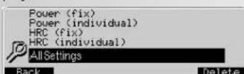 KETTLER Unix EX - Configuraciones  5. Configuraciones de fabrica - 2