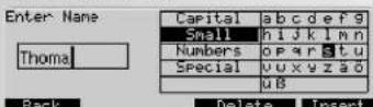 KETTLER Unix EX - Datas de la persona -> Introducir nombre - 3