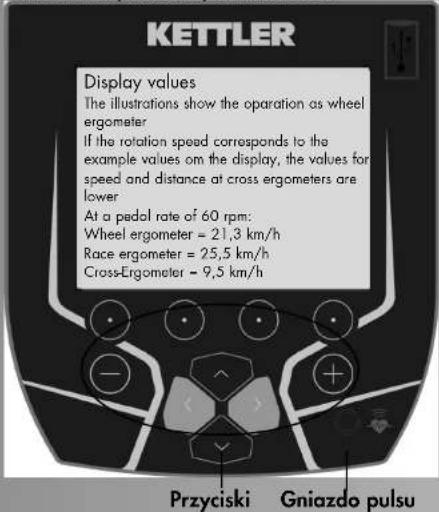 KETTLER Unix EX - Obszar wskazywania/Wyswieltacz USB-A - 1