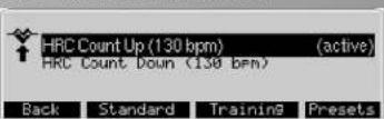 KETTLER Unix EX - Programas -> Programas HRC (manual) - 1