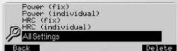 KETTLER Unix EX - Ajustes  5. Definções de fabrica - 2