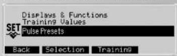 KETTLER Unix EX - Impostazioni -> 3. Impostazioni della frequenza - 1