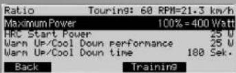 KETTLER Unix EX - Datas predeterminados -> 1 Indicaciones ymericanas. - 1