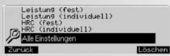 KETTLER Unix EX - Einstellungen [Nastawy] > 5. Programme [Programy] - 2