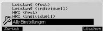 KETTLER Unix EX - Einstellungen - > 5 . Werkseinstellungen - 2