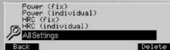 KETTLER Unix EX - Indstilling 5 .Fabriks indstlinger - 2