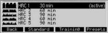 KETTLER Unix EX - Programas  HRC (fixo) - 1