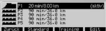 KETTLER Unix EX - Individuelle Trainingsprofile (Editieren) - 4