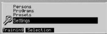 KETTLER Unix EX - Presetting - 3. Puls indstillinger - 3