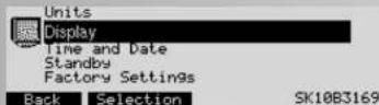 KETTLER Unix EX - Nastaveni  2.displej - 1