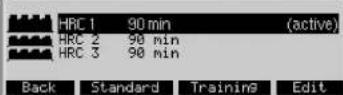 KETTLER Unix EX - Programas  HRC (fijo) - 2
