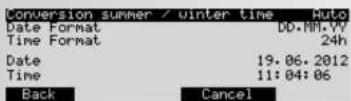 KETTLER Unix EX - Ajustes  3. Hora e data - 2