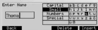 KETTLER Unix EX - Osobni data  zadani jmena - 2