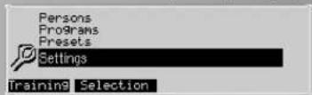 KETTLER Unix EX - Instellingen (voor alle Personen) - 1
