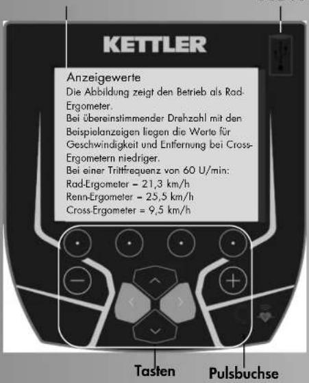 KETTLER Unix EX - Navigations-Tasten - 1