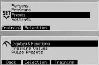 KETTLER Unix EX - Impostazioni - 1
