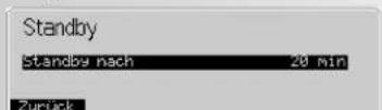 KETTLER Unix EX - Einstellungen [Nastawy] > 4. Standby - 2