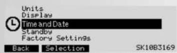 KETTLER Unix EX - Paramétres  3. Time and Date - 1