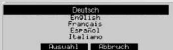 KETTLER Unix EX - Spracheinstellung - 1
