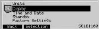 KETTLER Unix EX - Impostazioni  2. Display - 1