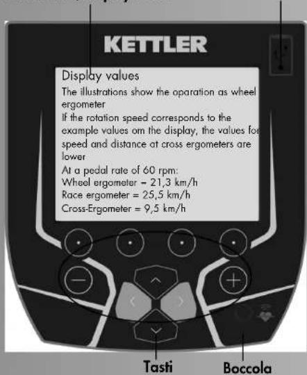 KETTLER Unix EX - Quadrante/Display USB-A - 1