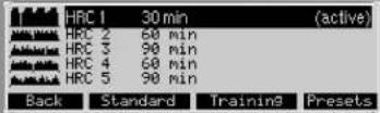 KETTLER Unix EX - Programmes  HRC (fixed) - 1