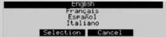 KETTLER Unix EX - Selecting Language - 1
