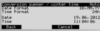 KETTLER Unix EX - Settings  3. Time and Date. - 2
