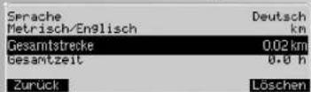 KETTLER Unix EX - Einstellungen >1 . Einheiten - 1