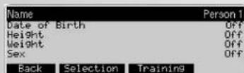 KETTLER Unix EX - Osobni data  zadani jmena - 1