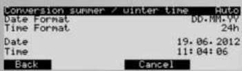 KETTLER Unix EX - Nastaveni  3. cas a datum - 2