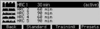 KETTLER Unix EX - Programas  HRC (fijo) - 1