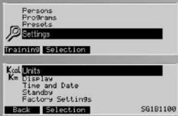 KETTLER Unix EX - Nastavení (pro věchny osoby) - 1