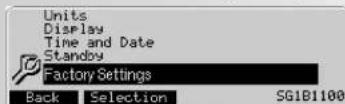 KETTLER Unix EX - Paramètres  5. Factory Settings - 1