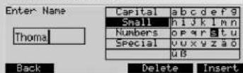 KETTLER Unix EX - Données des personnes > entrez le nom - 2