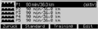 KETTLER Unix EX - Programme > Leistung (individualuell) - 1