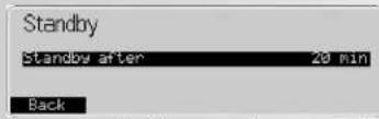 KETTLER Unix EX - Paramètres  4. Standby - 2