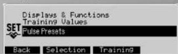KETTLER Unix EX - Valores -> 3. Valores da pulsacao - 1