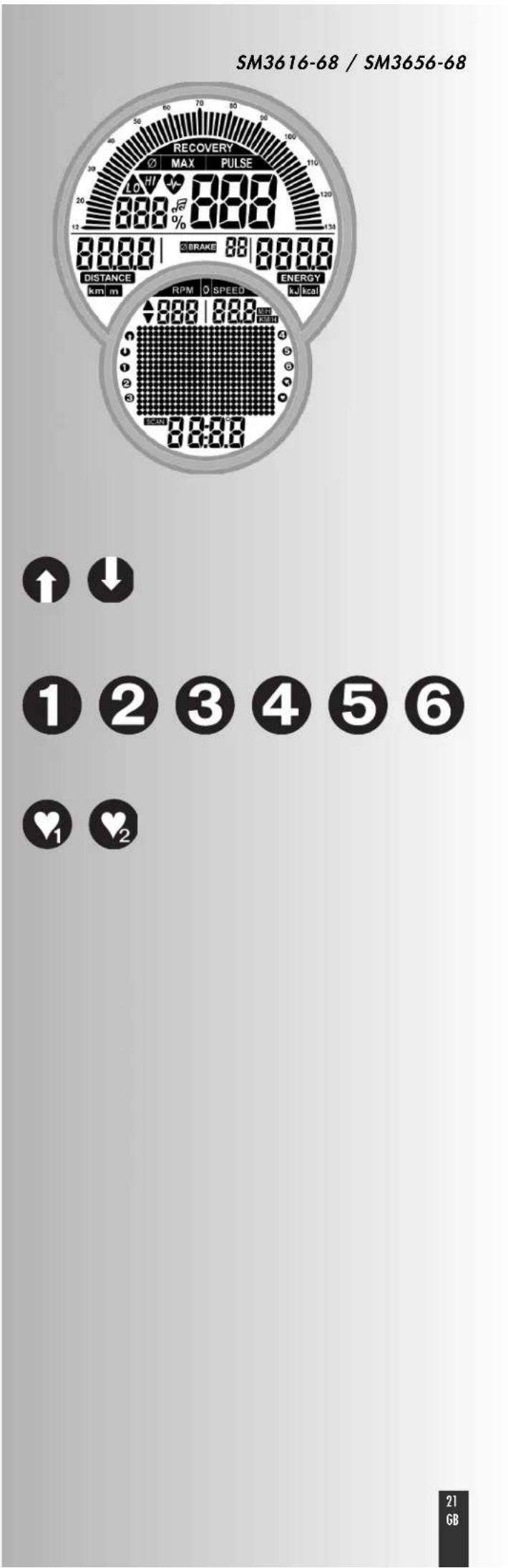 KETTLER Golf P Eco - Display values - 1
