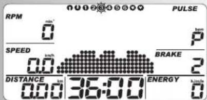 KETTLER Rondo P - b) Profile obciążenia (PROGRAM) „1" "6" - 23