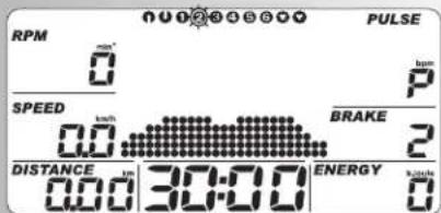 KETTLER Rondo P - b) Perfis de esforco (PROGRAM) "1" - "6" - 28