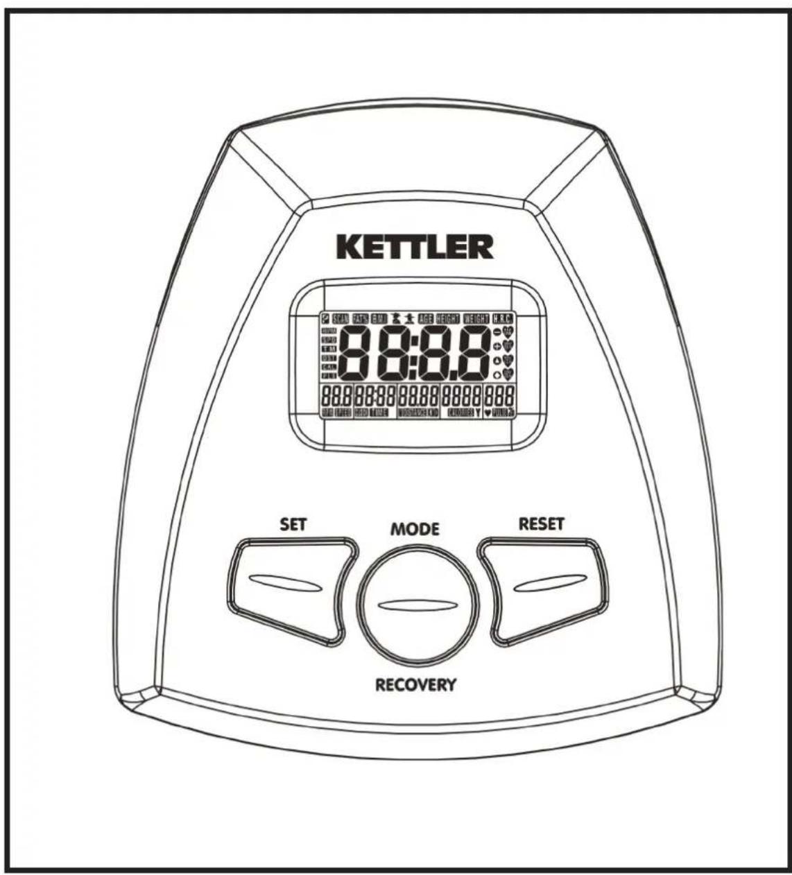 KETTLER ALPHA 507 - Computer- und Trainingsanleitung ST 7849 - 1