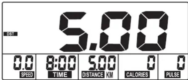KETTLER ALPHA 507 - Predeterminación del valor objetivo - 1