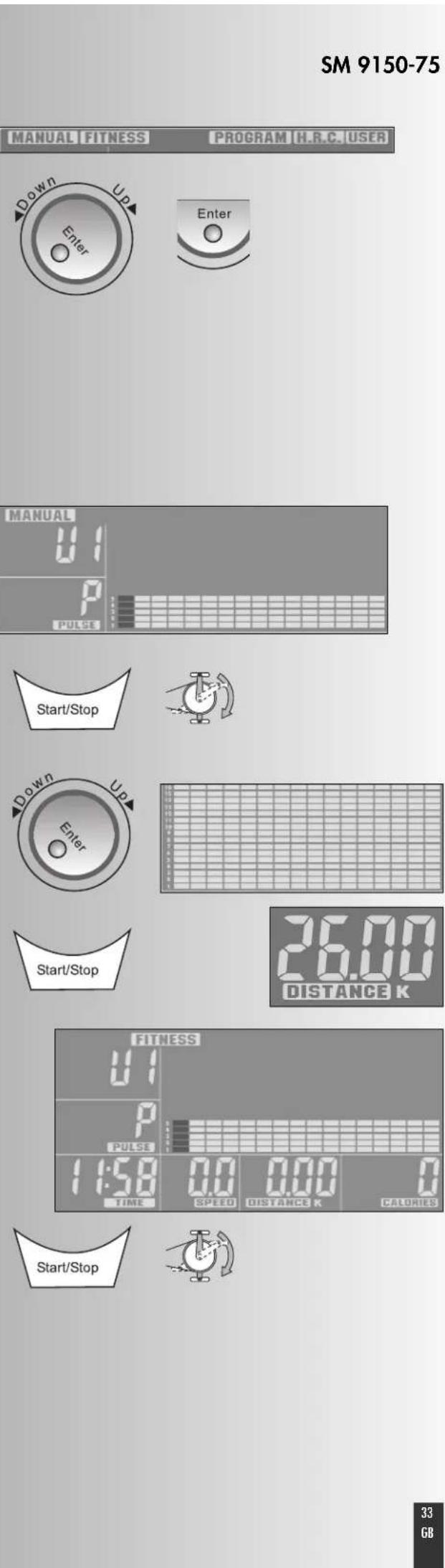 KETTLER Rotus P - FITNESS Preset program for fitness training - 1