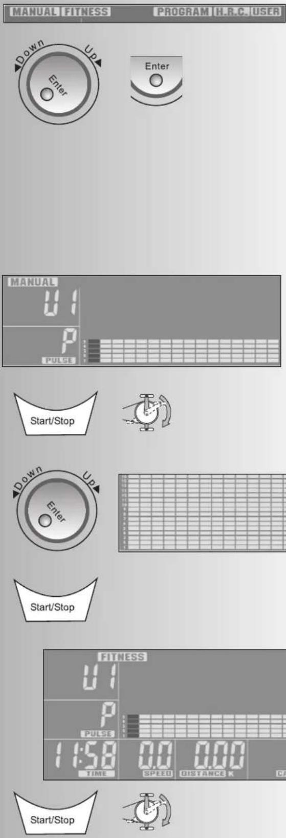 KETTLER Velo P - FITNESS Programa preajustado para el entrenamiento de fitness - 1