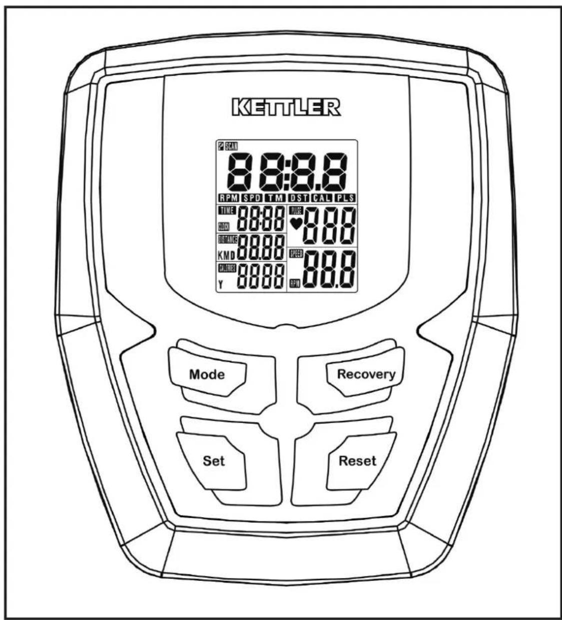 KETTLER ST 784576 - Computer- und Trainingsanleitung ST 7845-76 - 1