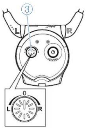 SENNHEISER SET 840TV - Régler la balance - 1