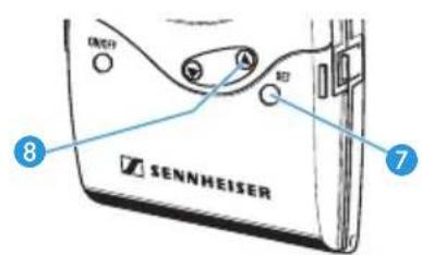 SENNHEISER EK 2015 - Activer/désactiver le verrouillage des touches - 1