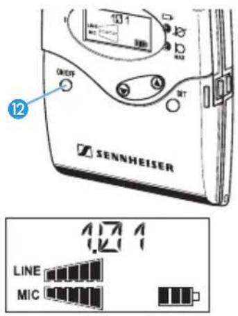 SENNHEISER EK 2015 - Faire afficher des fréquences - 2