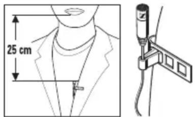SENNHEISER EK 2015 - Raccorder des microphones à l'émetteur - 2